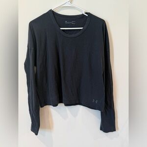 Under Armour Black Crop Hoodie Relaxed Fit